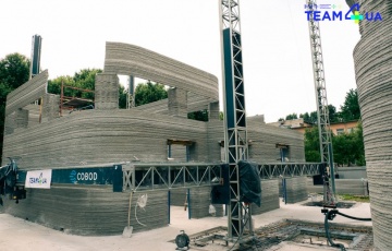 In Lviv, they finished building the walls of a school using a 3D printer